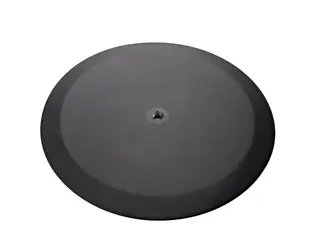 K&amp;M 26700 Rund base, strukturert svart Flat rund base, M20, ø 450 mm