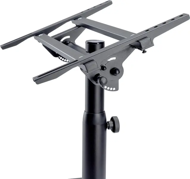 K&M 26787 Confidence Monitor Stand Mobile Monitor Stand for 42"-65" Flat TV 