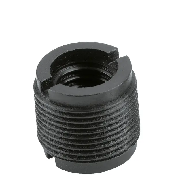 K&M 85040 Thread adapter, black Thread adapter 