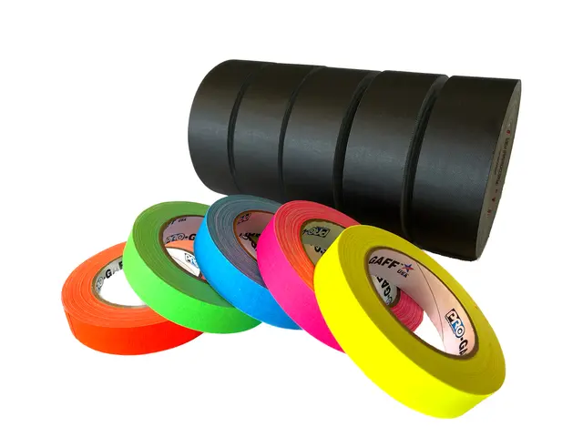Le Mark 5+5  Magtape Gaffa og Pro-gaff 5 Gaffaruller og 5 flouriserende ruller 