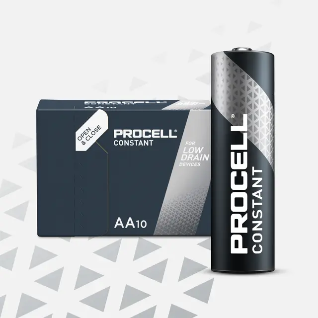 Le Mark Duracell Procell Battery AA 10 i esken 