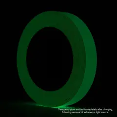 Le Mark Pro Glow tape Selvlysende/Etterlysende Grønn 24mm X 5m