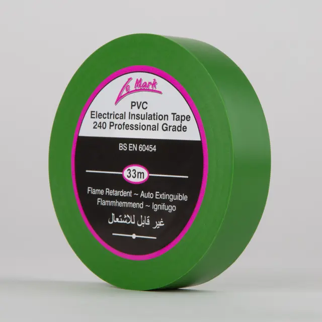 Le Mark PVC Tape GREEN 19mm X 33m 