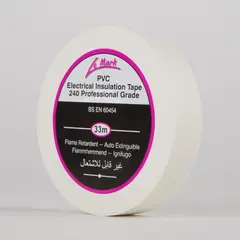 Le Mark PVC Tape WHITE 19mm X 33m