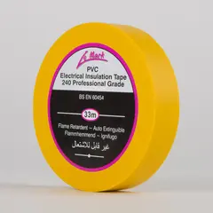 Le Mark PVC Tape YELLOW 19mm X 33m