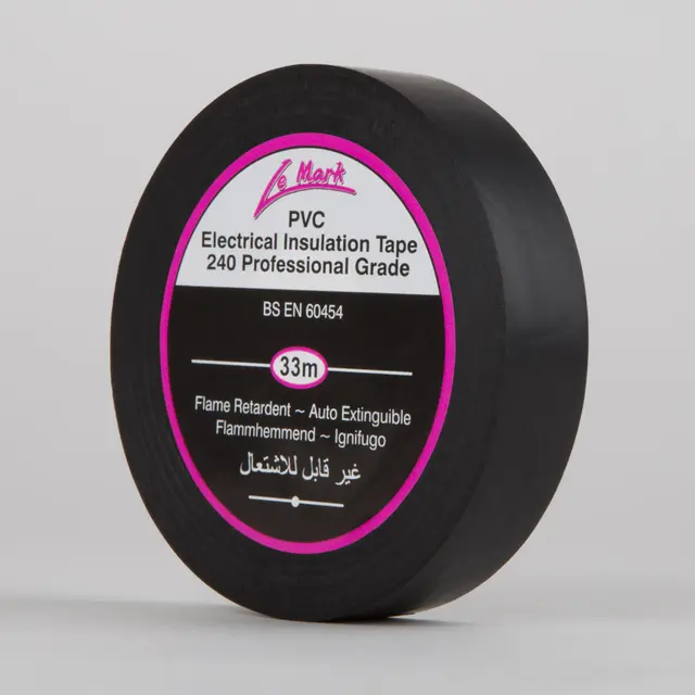 Le Mark PVC Tape BLACK 19mm X 33m 