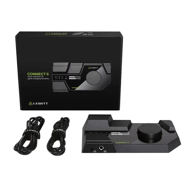 Lewitt CONNECT 6 Dual USB-C lydkort Studio-grade preamps 