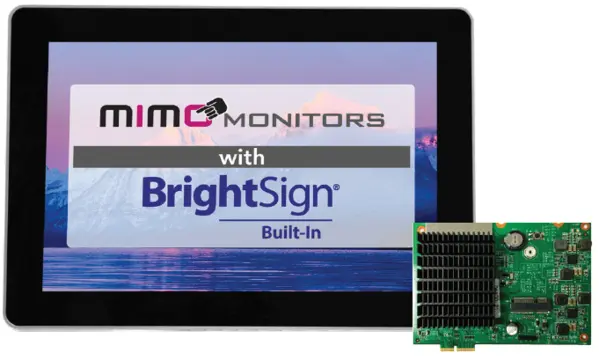 Mimo Vue 10.1" with BrightSign Built-In Non-Touch Display with PoE 