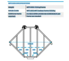 Prolyte MPT-005  Ballast frame for MPT Tower