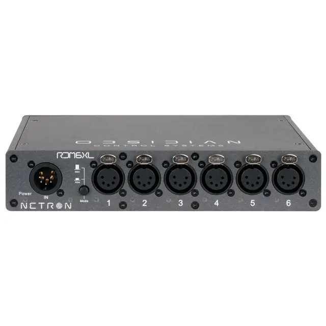 Obsidian Netron RDM 6XL Seks optoisolerte 5pin XLR-utganger 