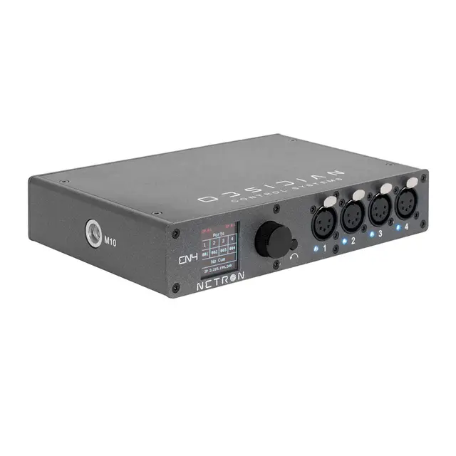 Obsidian Netron EN4 RDM, Artnet og sACN til DMX gateway 