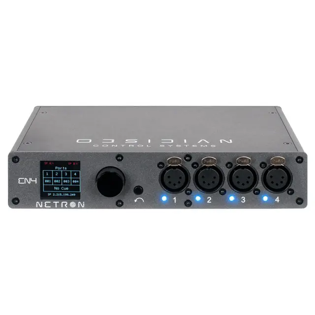Obsidian Netron EN4 RDM, Artnet og sACN til DMX gateway 