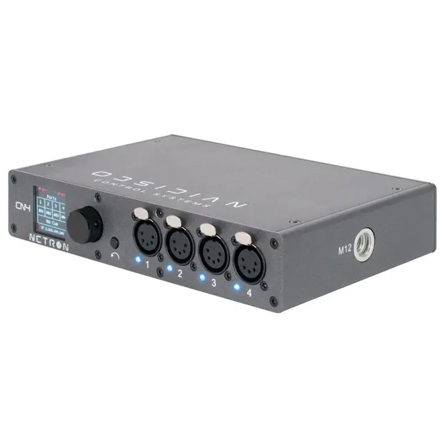 Obsidian Netron EN4 RDM, Artnet og sACN til DMX gateway 