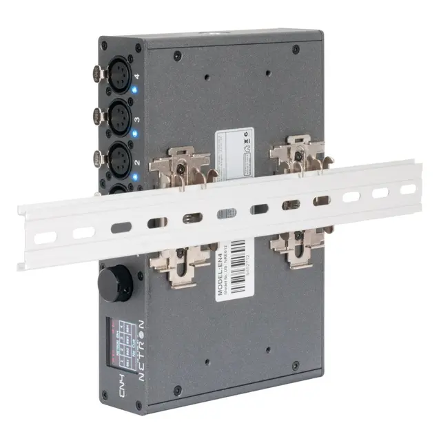 Obsidian Netron EN4 RDM, Artnet og sACN til DMX gateway 