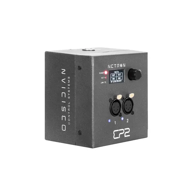 Obsidian Netron EP2 Ethernet til 2 x DMX gateway 