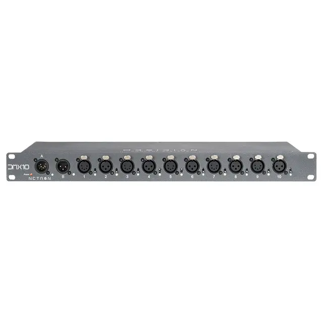 Obsidian Netron DMX10-53 10-ports 5 og 3pin XLR DMX-utganger 