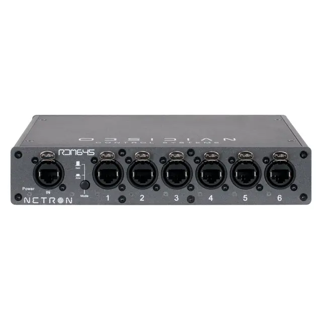 Obsidian Netron RDM645 RDM Splitter 1x6 RJ45 1/2 Rack 