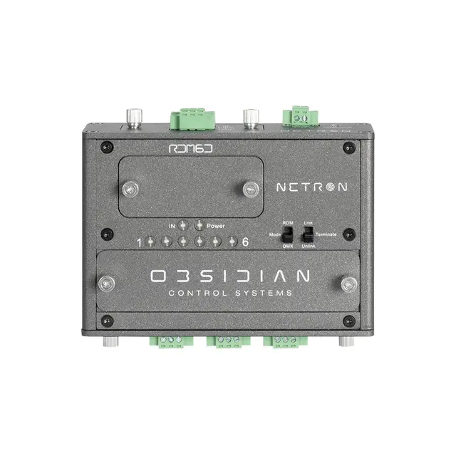 Obsidian Netron RDM6D RDM Splitter 1x6 Terminal DIN 