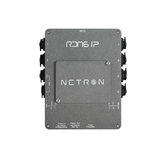 Obsidian Netron RDM6 IP IP65 RDM Splitter 1x6 XLR 