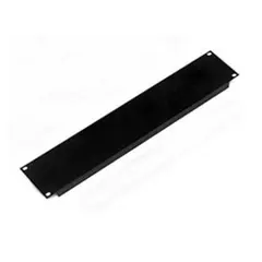 Penn 3U Vented Steel Panel Flanged  / Black