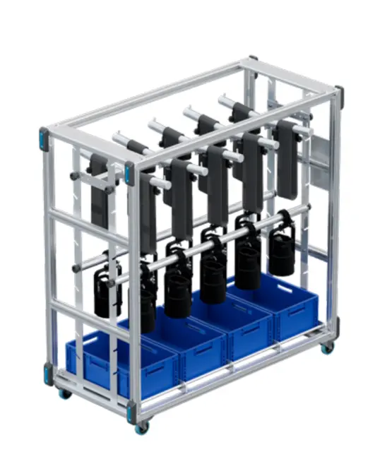 Prolyte Flex cart base + bottom shelve 100mm wheels 