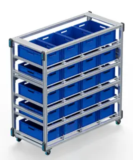 Prolyte Flex Cart plastic box blue