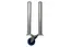 Stagedex dobbelt Bein 60cm m/hjul og brems 