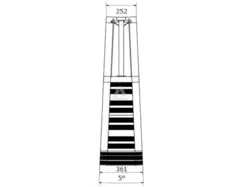 Prolyte BARRIER FIXED CRNR 5DGR OUTSIDE Lightweight crowd control system