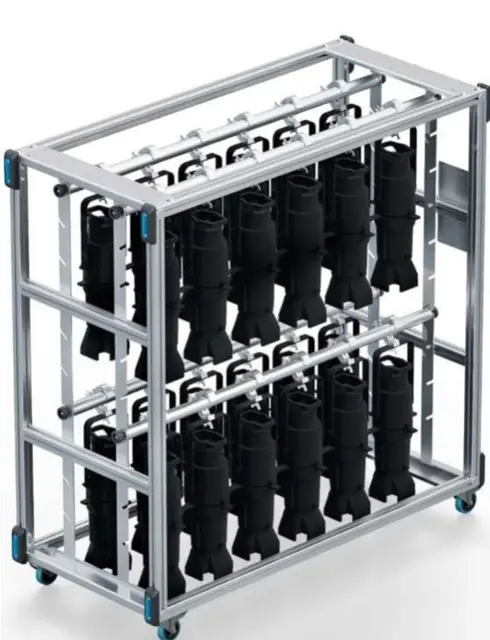 Prolyte Flex cart base with 100mm wheels + Lighting bars 