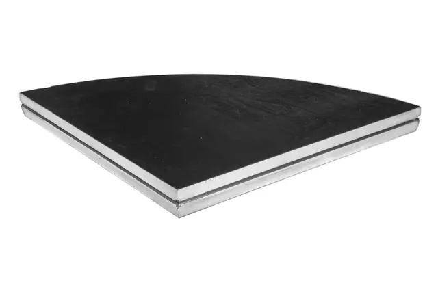 Stagedex Basicline deck R100 90DGR Black coated 4 stk. 