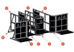 Prolyte BARRIER LINE UP GATE DIAGONAL Lightweight crowd control system