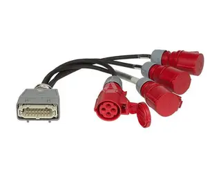 Prolyft Break-out 16P connector male to 4x 16A-4P female