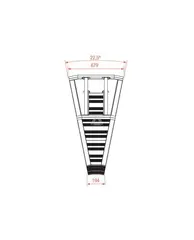 Prolyte BARRIER CORNER 22,5° INSIDE Lightweight crowd control system