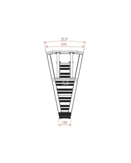 Prolyte BARRIER CORNER 22,5° INSIDE Lightweight crowd control system