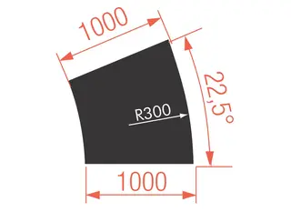 Stagedex Basicline deck R300 22,5 DGR Black coated 16 stk.