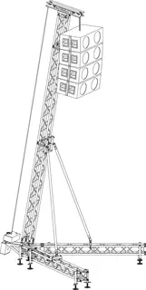 Prolyte Rigging Tower 7M, 800 Kg Komplett pakke 1 tårn