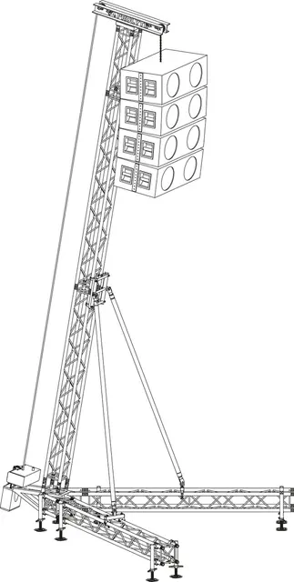 Prolyte Rigging Tower 7M, 800 Kg Special Parts only - 1 tårn 