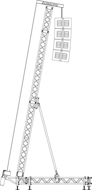 Prolyte Rigging Tower 7M, 800 Kg Special Parts only - 1 tårn 