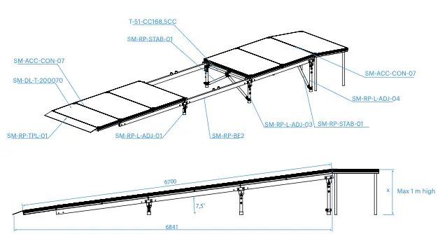 Prolyte Stagedex Ramp Multipurpose wheelchair access ramp 