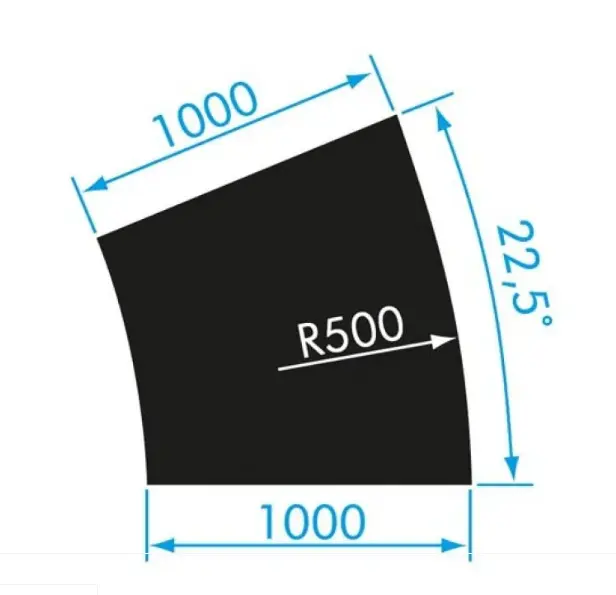 Stagedex Basicline deck R500 22,5 DGR Black coated 16 stk. 