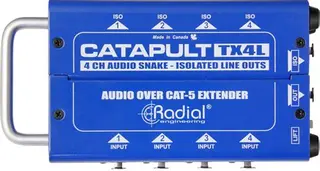 Radial Catapult TX4L 4ch transmitter, balanced i/o