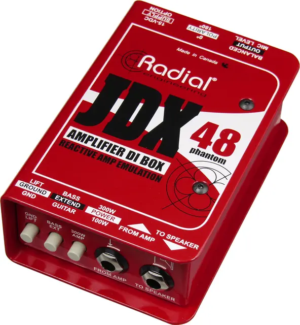 Radial JDX 48 Amplifier DI Box Naturlig låtende amp DI 
