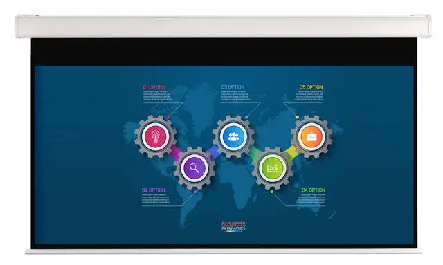 Screenline MOT EVO 16:9 290x163 Hvit kasse 