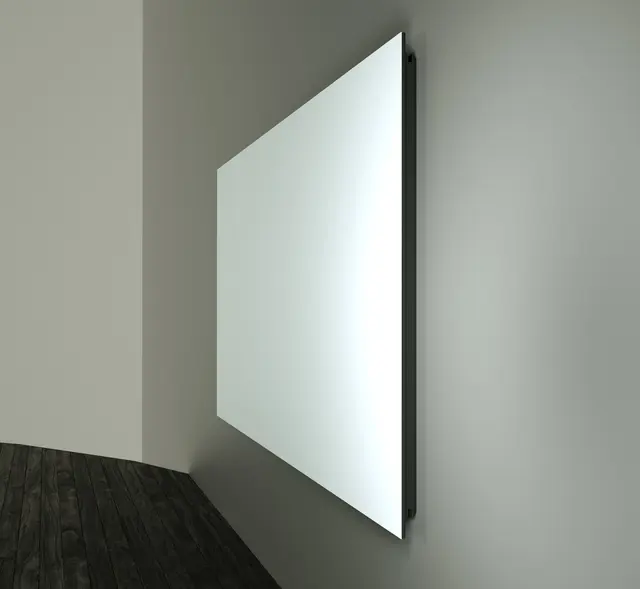 Screenline Only White 16:10 224 x 140 104" rammespent, ingen sorte kanter 