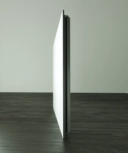 Screenline Only White 16:10 224 x 140 104" rammespent, ingen sorte kanter 