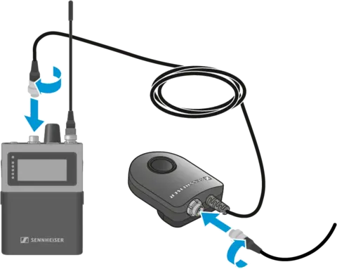 Sennheiser Spectera SEK COM Command adapter,(toggling, muting, PTT)