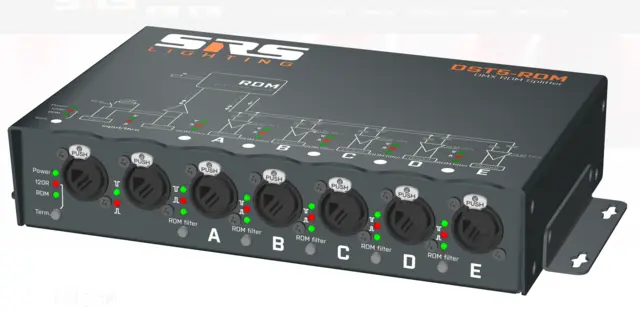 SRS DST5-RDM-N 5ch DMX splitter RDM, RJ45 connectors 