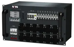 SRS PDU 63A-230V,6U, 32A + 9x16A Out 63A-230V chass in/ link, 10xRCBO