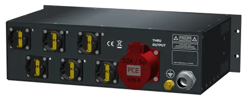 SRS PDU out: 6xSC, 1xRCD, 3xVAmeter 3U, in: CEE32/5+T cable 1.5m 