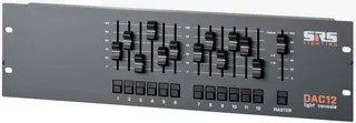 SRS DAC12-8 Alps fader DMX Control, 3U Dmx3/5 rear side, w/PSU - 19" rack use